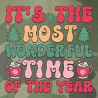 Most Wonderful Time Of The Year Festive Graphic Legacy Tie Dye Trucker Hat