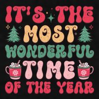 Most Wonderful Time Of The Year Festive Graphic Ladies PosiCharge Tri-Blend Wicking Tank