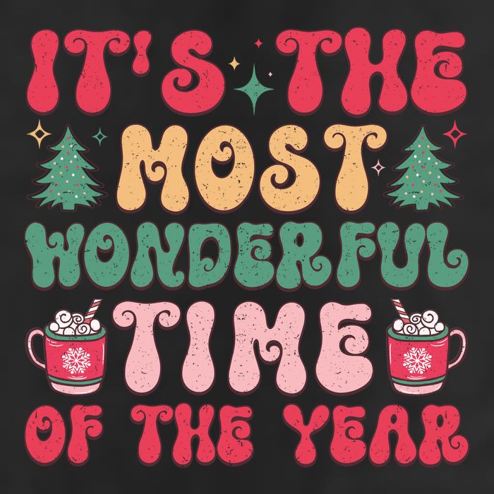 Most Wonderful Time Of The Year Festive Graphic Cool Comfort Performance Bucket Hat