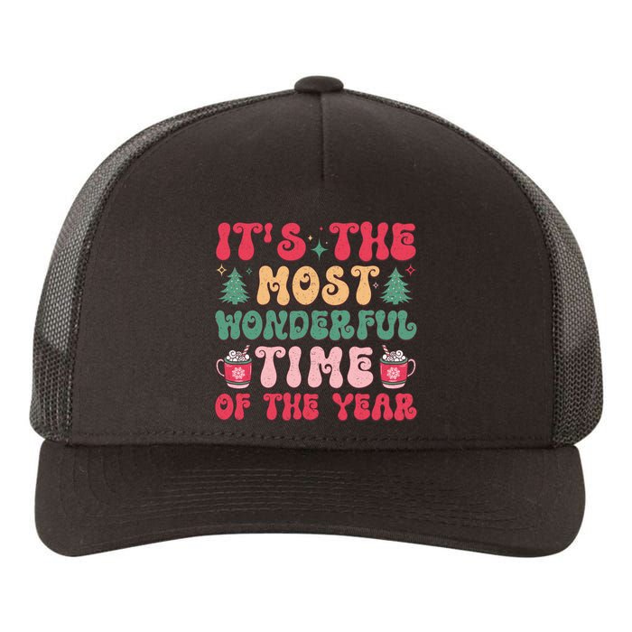 Most Wonderful Time Of The Year Festive Graphic Yupoong Adult 5-Panel Trucker Hat