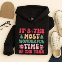 Most Wonderful Time Of The Year Festive Graphic Hoodie