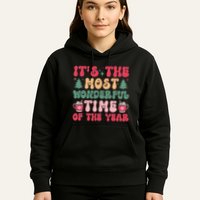 Most Wonderful Time Of The Year Festive Graphic Hoodie
