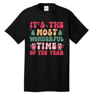 Most Wonderful Time Of The Year Festive Graphic Tall T-Shirt