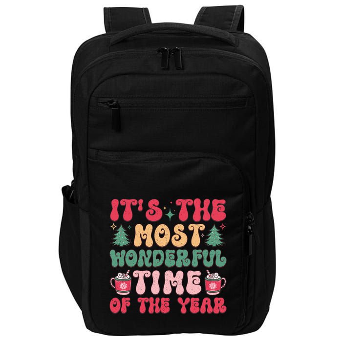 Most Wonderful Time Of The Year Festive Graphic Impact Tech Backpack