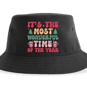 Most Wonderful Time Of The Year Festive Graphic Sustainable Bucket Hat