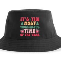 Most Wonderful Time Of The Year Festive Graphic Sustainable Bucket Hat