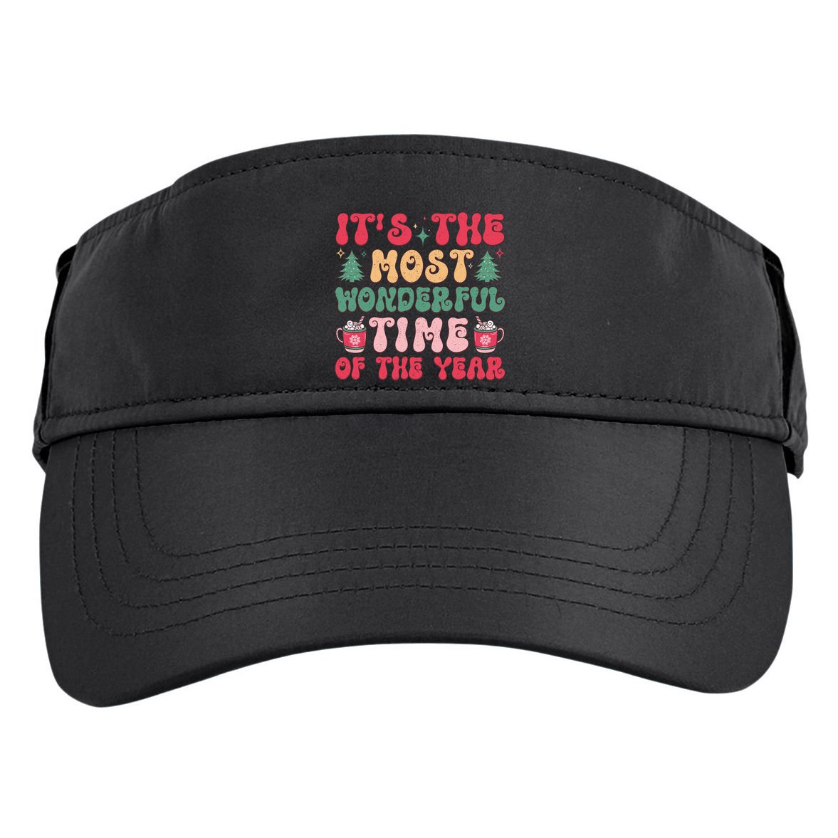 Most Wonderful Time Of The Year Festive Graphic Adult Drive Performance Visor