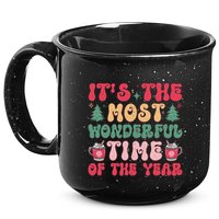 Most Wonderful Time Of The Year Festive Graphic 15oz Campfire Ceramic Mug