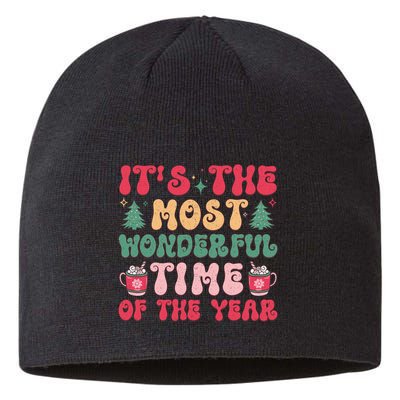 Most Wonderful Time Of The Year Festive Graphic Sustainable Beanie