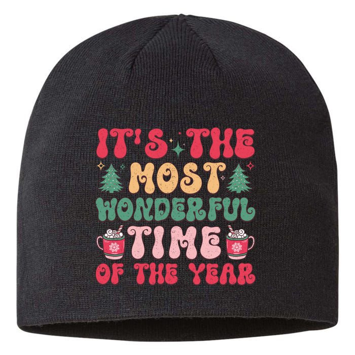 Most Wonderful Time Of The Year Festive Graphic Sustainable Beanie