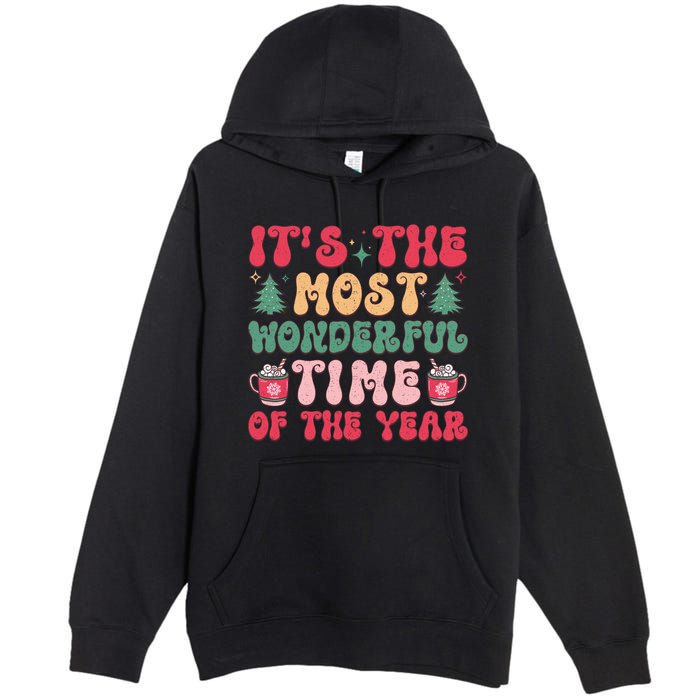 Most Wonderful Time Of The Year Festive Graphic Premium Pullover Hoodie