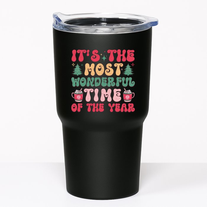 Most Wonderful Time Of The Year Festive Graphic Tumbler