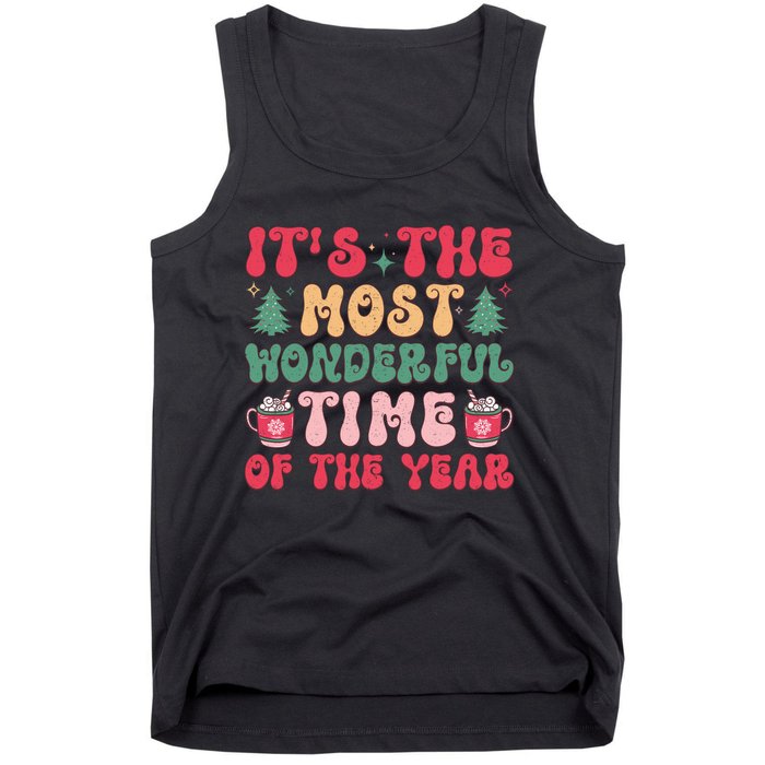 Most Wonderful Time Of The Year Festive Graphic Tank Top