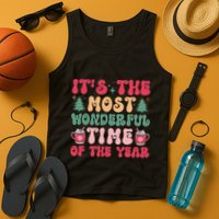 Most Wonderful Time Of The Year Festive Graphic Tank Top