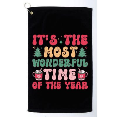 Most Wonderful Time Of The Year Festive Graphic Golf Towel