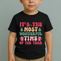 Most Wonderful Time Of The Year Festive Graphic Toddler T-Shirt