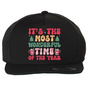 Most Wonderful Time Of The Year Festive Graphic Wool Snapback Cap