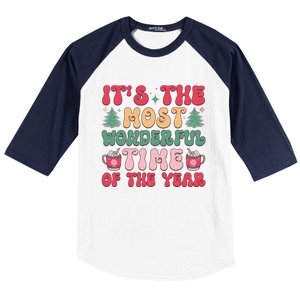 Most Wonderful Time Of The Year Festive Graphic Baseball Sleeve Shirt