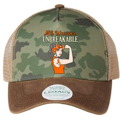 Ms Warrior Unbreakable Multiple Sclerosis Awareness Graphic Great Gift Legacy Tie Dye Trucker Hat