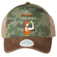 Ms Warrior Unbreakable Multiple Sclerosis Awareness Graphic Great Gift Legacy Tie Dye Trucker Hat