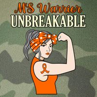 Ms Warrior Unbreakable Multiple Sclerosis Awareness Graphic Great Gift Legacy Tie Dye Trucker Hat