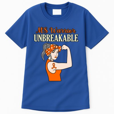 Ms Warrior Unbreakable Multiple Sclerosis Awareness Graphic Great Gift Tall T-Shirt