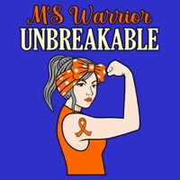 Ms Warrior Unbreakable Multiple Sclerosis Awareness Graphic Great Gift 16 in Basic Backpack