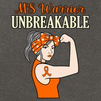 Ms Warrior Unbreakable Multiple Sclerosis Awareness Graphic Great Gift Cotton Canvas Backpack