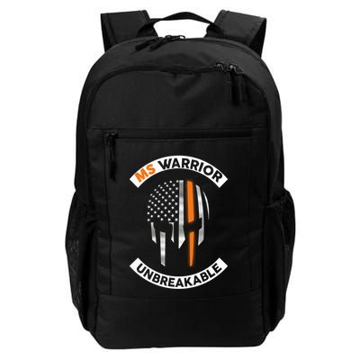 Ms Warrior Unbreakable Skull Multiple Sclerosis Awareness Funny Gift Backpack