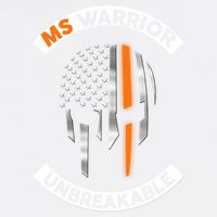 Ms Warrior Unbreakable Skull Multiple Sclerosis Awareness Funny Gift Garment-Dyed Sweatshirt