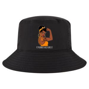 Ms Warrior Unbreakable Multiple Sclerosis Awareness Black Women Cool Comfort Performance Bucket Hat