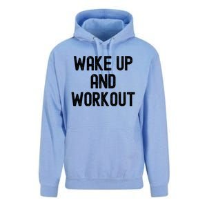 Men Wake Up And Workout Gift Unisex Surf Hoodie