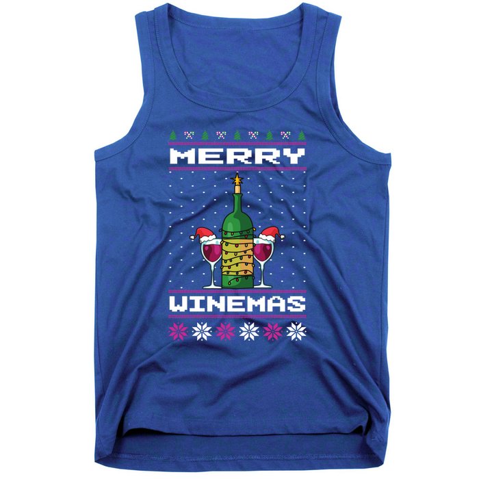 Merry Winemas Ugly Christmas Fun Gift Tank Top