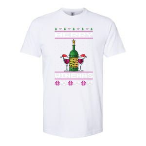 Merry Winemas Ugly Christmas Fun Gift Softstyle CVC T-Shirt