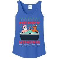 Merry Winemas Ugly Christmas Gift Ladies Essential Tank