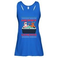 Merry Winemas Ugly Christmas Gift Ladies Essential Flowy Tank