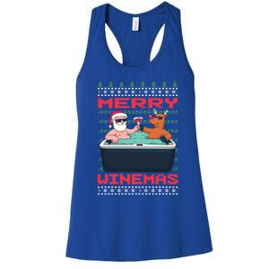 Merry Winemas Ugly Christmas Gift Women's Racerback Tank