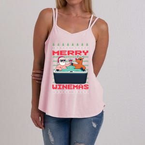 Merry Winemas Ugly Christmas Gift Women's Strappy Tank