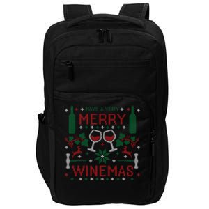 Merry Winemas Ugly Christmas Party Wine Lover Gift Great Gift Impact Tech Backpack