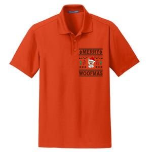 Merry Woofmas Ugly Christmas Yorkie Xmas Party Gift Dry Zone Grid Polo