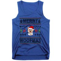 Merry Woofmas Ugly Christmas Yorkie Xmas Party Gift Tank Top