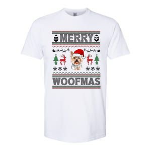 Merry Woofmas Ugly Christmas Yorkie Xmas Party Gift Softstyle CVC T-Shirt