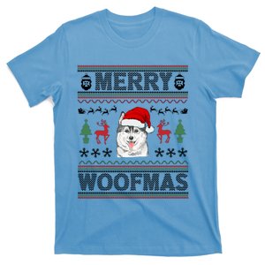 Merry Woofmas Ugly Christmas Husky Xmas Party Gift T-Shirt