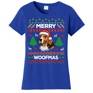 Merry Woofmas Ugly Christmas Beagle Lover Gift Women's T-Shirt