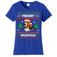 Merry Woofmas Ugly Christmas Beagle Lover Gift Women's T-Shirt