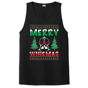 Merry Winemas Ugly Christmas Great Gift PosiCharge Competitor Tank