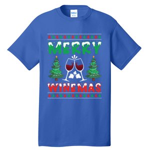 Merry Winemas Ugly Christmas Great Gift Tall T-Shirt