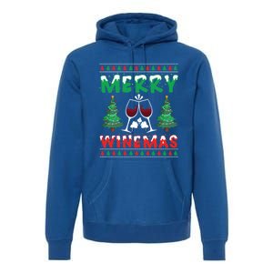 Merry Winemas Ugly Christmas Great Gift Premium Hoodie