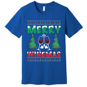 Merry Winemas Ugly Christmas Great Gift Premium T-Shirt