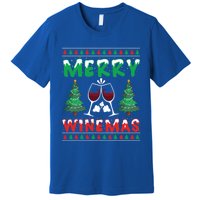 Merry Winemas Ugly Christmas Great Gift Premium T-Shirt